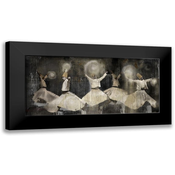 Wiley, Marta 14x9 Black Modern Framed Museum Art Print Titled - Sufi Dancer Men II