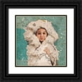 thumbnail image 1 of Wiley, Marta 15x15 Black Ornate Wood Framed with Double Matting Museum Art Print Titled - Eskimo Child II, 1 of 4