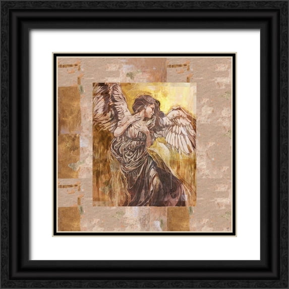 Wiley, Marta 15x15 Black Ornate Wood Framed with Double Matting Museum Art Print Titled - Glorious Angel I