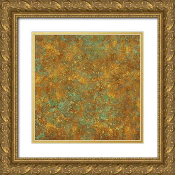 Wiley, Marta 15x15 Gold Ornate Wood Framed with Double Matting Museum Art Print Titled - Patina I