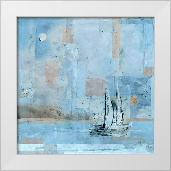 Wiley, Marta 15x15 White Modern Wood Framed Museum Art Print Titled - Sailboat No. 1