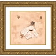 thumbnail image 1 of Wiley, Marta 16x15 Gold Ornate Wood Framed with Double Matting Museum Art Print Titled - Cashmere Silk I, 1 of 4