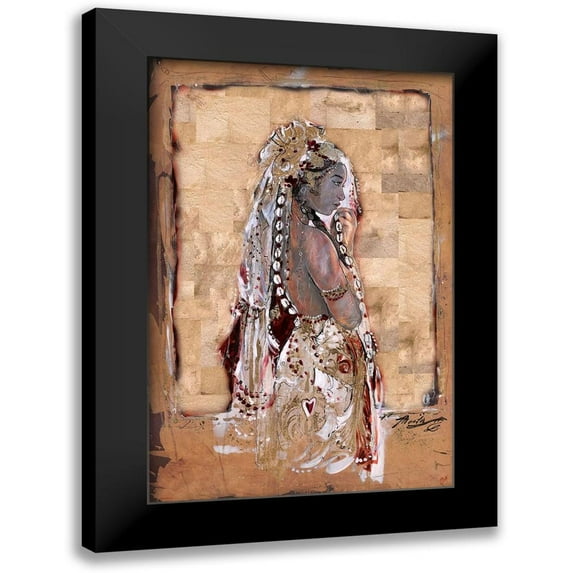Wiley, Marta 17x24 Black Modern Framed Museum Art Print Titled - Golden Princess