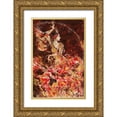 thumbnail image 1 of Wiley, Marta 17x24 Gold Ornate Wood Framed with Double Matting Museum Art Print Titled - Fibonacci Flamenco, 1 of 4