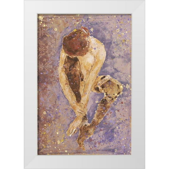 Wiley, Marta 17x24 White Modern Wood Framed Museum Art Print Titled - Purple Repose