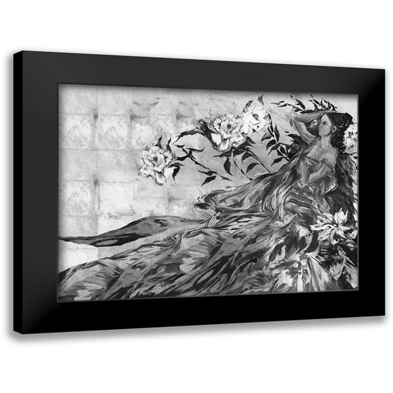 Wiley, Marta 18x14 Black Modern Framed Museum Art Print Titled - India Ink Sketch