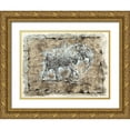 thumbnail image 1 of Wiley, Marta 18x15 Gold Ornate Wood Framed with Double Matting Museum Art Print Titled - Baby Elephant, 1 of 4