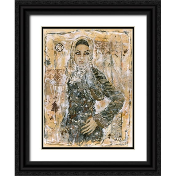 Wiley, Marta 19x24 Black Ornate Wood Framed with Double Matting Museum Art Print Titled - Dubai Beauty No. 2