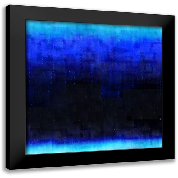 Wiley, Marta 20x20 Black Modern Framed Museum Art Print Titled - Blue Abstract Night