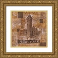 thumbnail image 1 of Wiley, Marta 20x20 Gold Ornate Wood Framed with Double Matting Museum Art Print Titled - African Portrait VII, 1 of 4