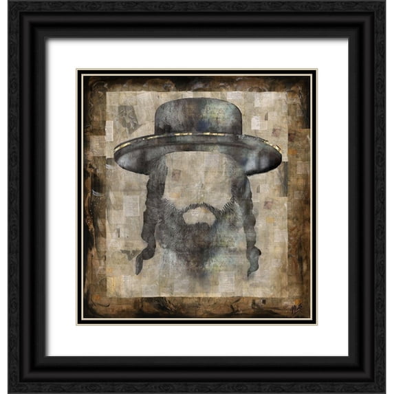 Wiley, Marta 20x21 Black Ornate Wood Framed with Double Matting Museum Art Print Titled - Orthodox Hat I