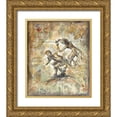 thumbnail image 1 of Wiley, Marta 20x23 Gold Ornate Wood Framed with Double Matting Museum Art Print Titled - Flute Players Hue Variation, 1 of 4