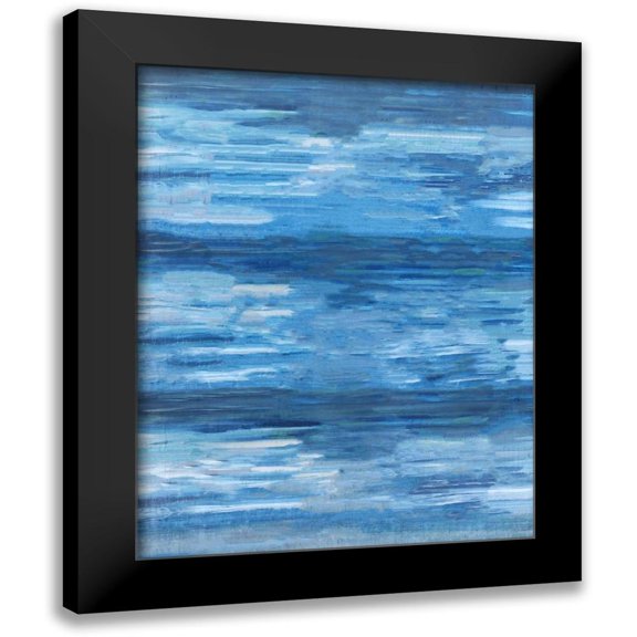 Wiley, Marta 20x24 Black Modern Framed Museum Art Print Titled - Sapphire Abstract