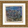 thumbnail image 1 of Wiley, Marta 21x20 Gold Ornate Wood Framed with Double Matting Museum Art Print Titled - Arial Landscape, 1 of 4