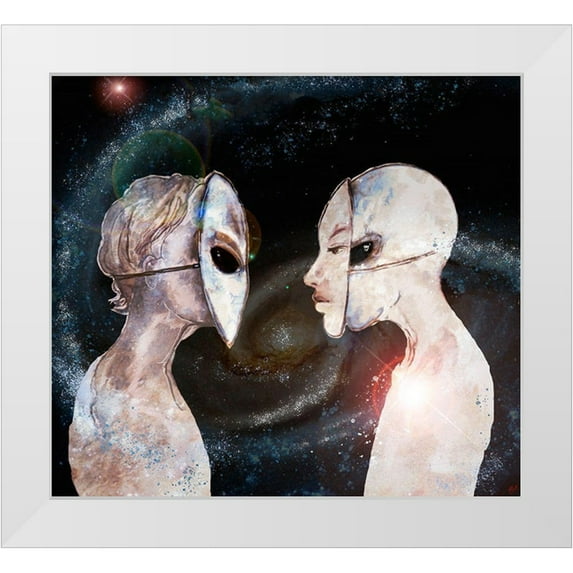 Wiley, Marta 22x20 White Modern Wood Framed Museum Art Print Titled - Hybrid I