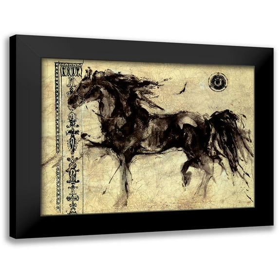 Wiley, Marta 24x19 Black Modern Framed Museum Art Print Titled - Lepa Zena- Crackle Border