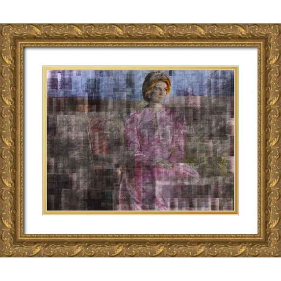 Wiley, Marta 24x19 Gold Ornate Wood Framed with Double Matting Museum Art Print Titled - Diana I