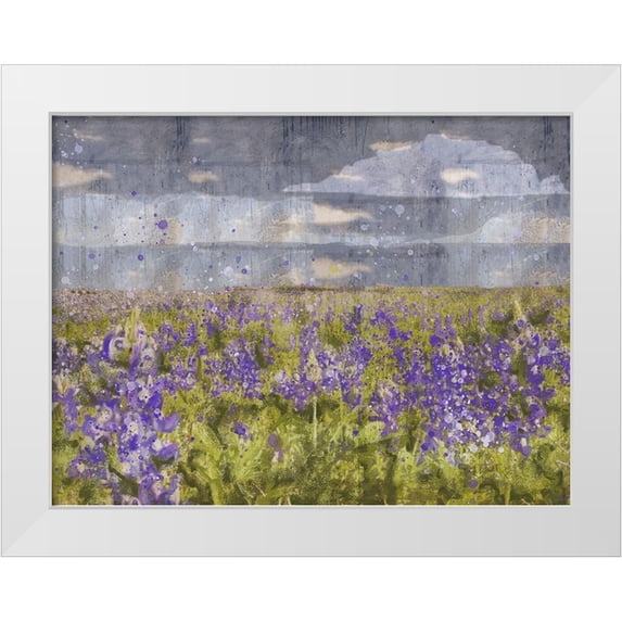 Wiley, Marta 24x19 White Modern Wood Framed Museum Art Print Titled - Blue Bell V