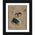 thumbnail image 1 of Wiley, Marta 25x32 Black Ornate Wood Framed with Double Matting Museum Art Print Titled - Gay In New York I, 1 of 4