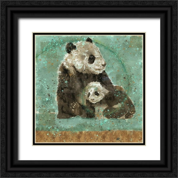 Wiley, Marta 26x26 Black Ornate Wood Framed with Double Matting Museum Art Print Titled - Fibonacci Panda X