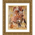thumbnail image 1 of Wiley, Marta 26x32 Gold Ornate Wood Framed with Double Matting Museum Art Print Titled - Tan African Dreams, 1 of 4