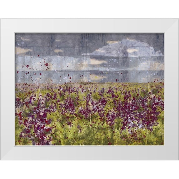 Wiley, Marta 32x25 White Modern Wood Framed Museum Art Print Titled - Blue Bell VI