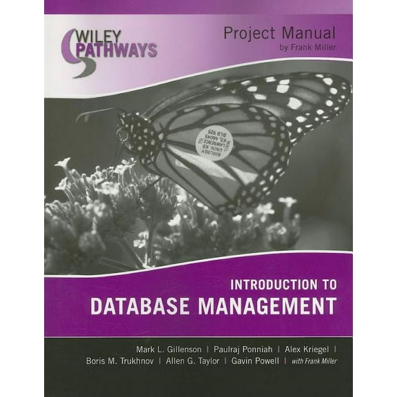 Wiley Pathways Wiley Pathways Introduction to Database Management, Project Manual, (Paperback)