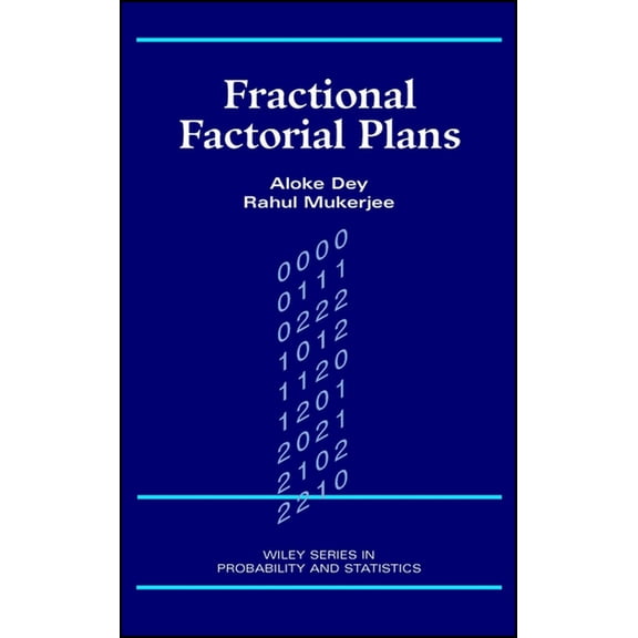 Wiley Probability and Statistics Fractional Factorial Plans, Book 319, (Hardcover)
