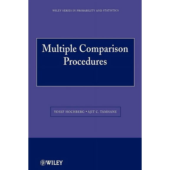 Wiley Probability and Statistics Multiple Comparison Procedures, Book 835, (Paperback)
