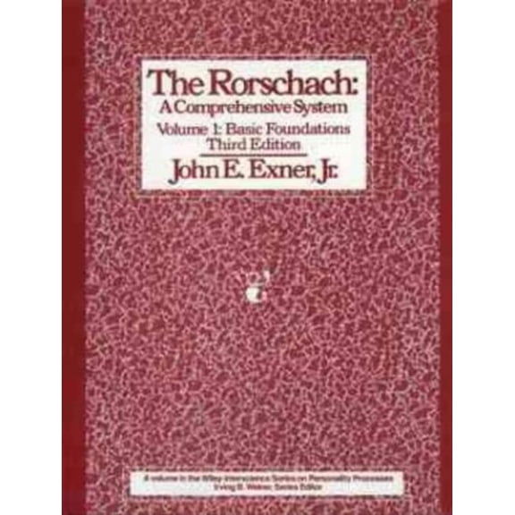 Pre-Owned The Rorschach: A Comprehensive System, Vol 1: Basic Foundations (Hardcover) 0471559024 9780471559023