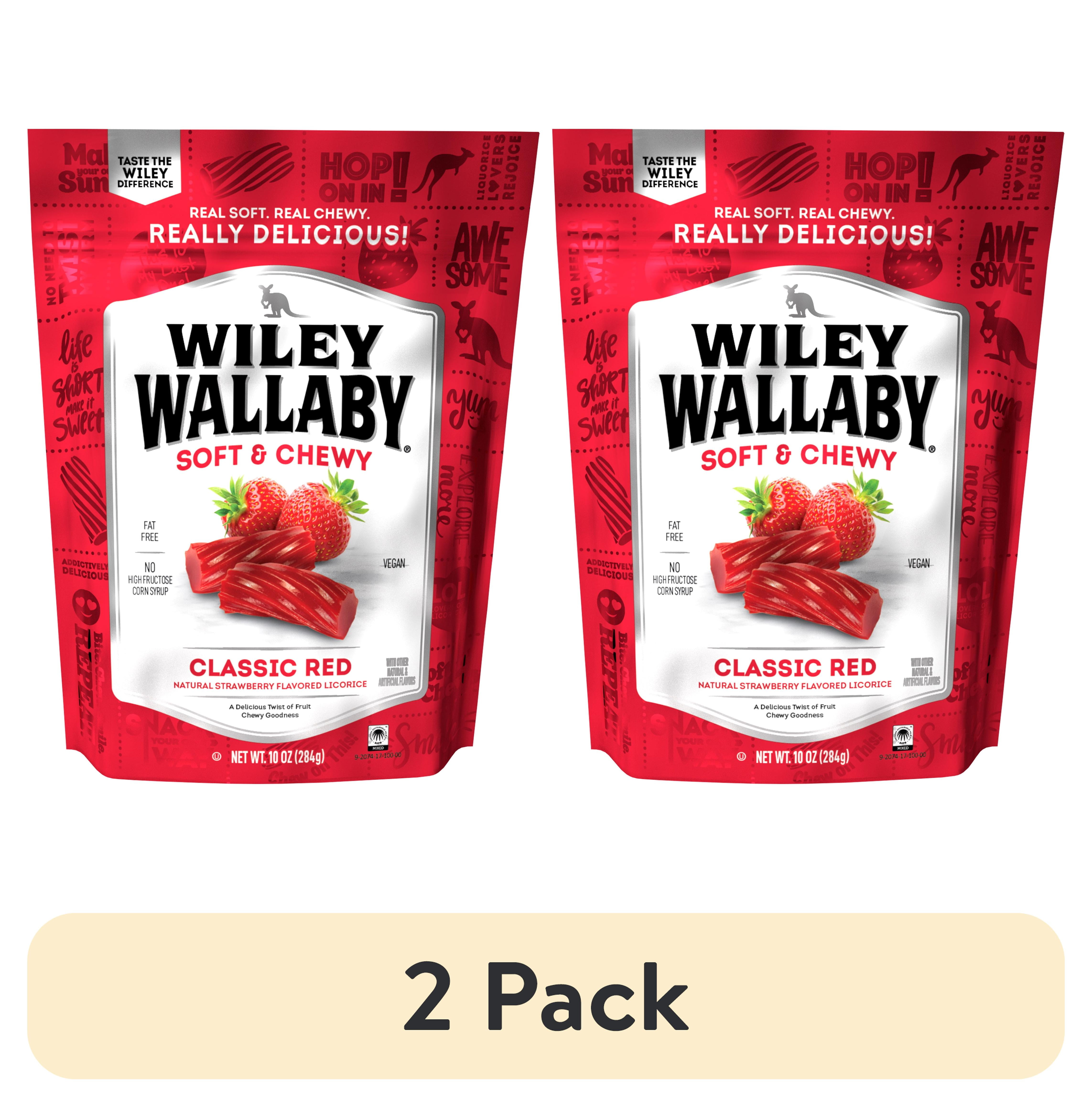 (2 pack) Wiley Wallaby Classic Red Licorice Candy, 10 oz. Bag, Contains ...