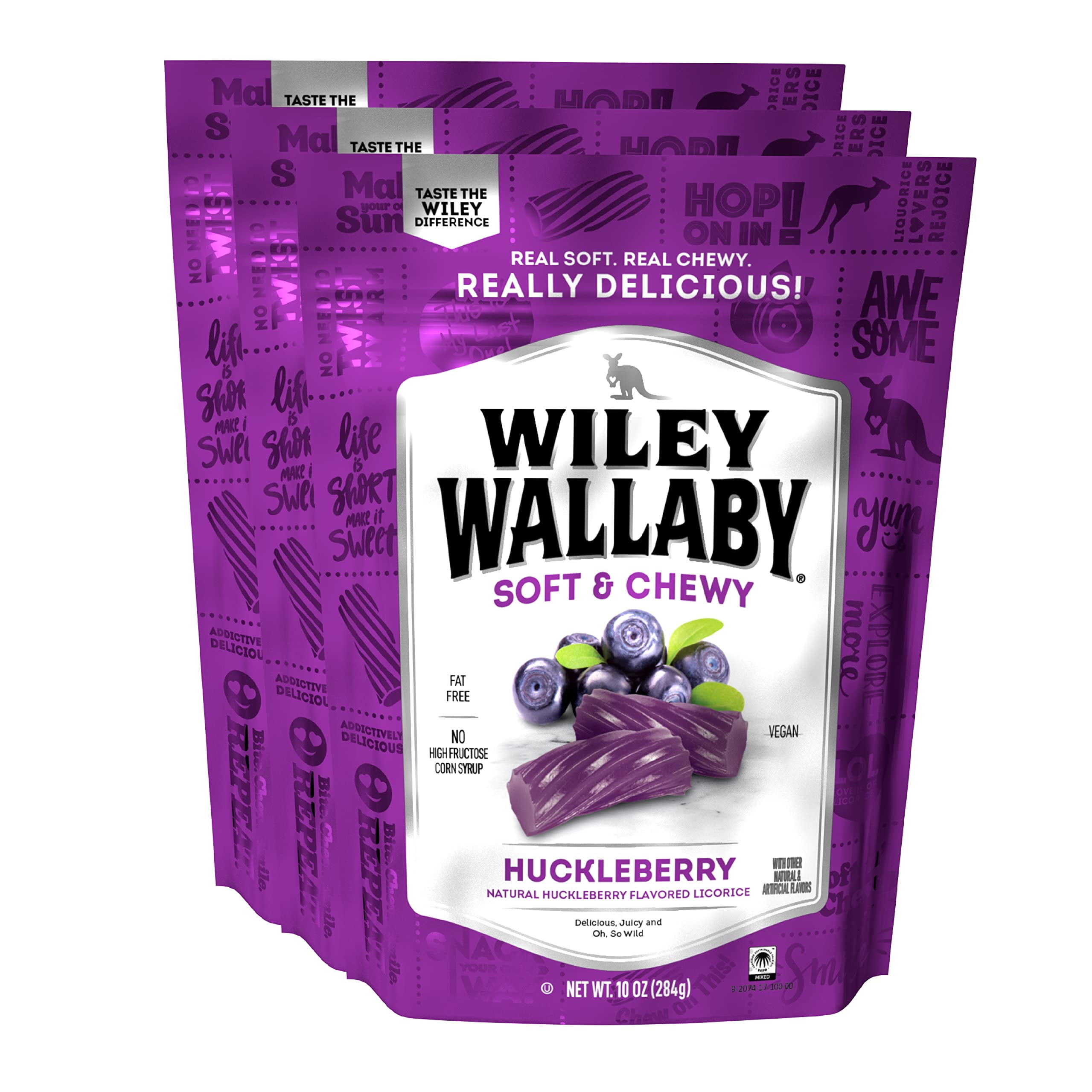 Wiley Wallaby Licorice 10 Ounce Classic Gourmet Soft & Chewy Australian ...