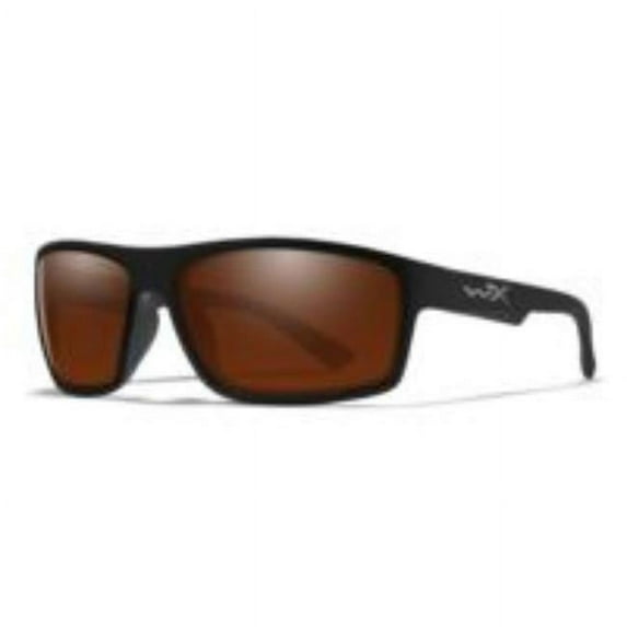 Wiley X Sunglasses ACPEA02 WX Peak Sunglasses - Captivate Polarized Copper & Matte Black