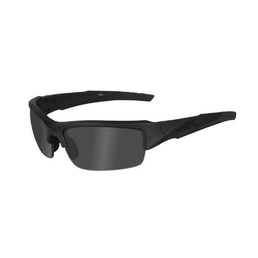 Wiley X WX Valor Men's Sunglasses, Polarized Smoke Grey Lens / Black Ops Matte Black Frame - CHVAL08