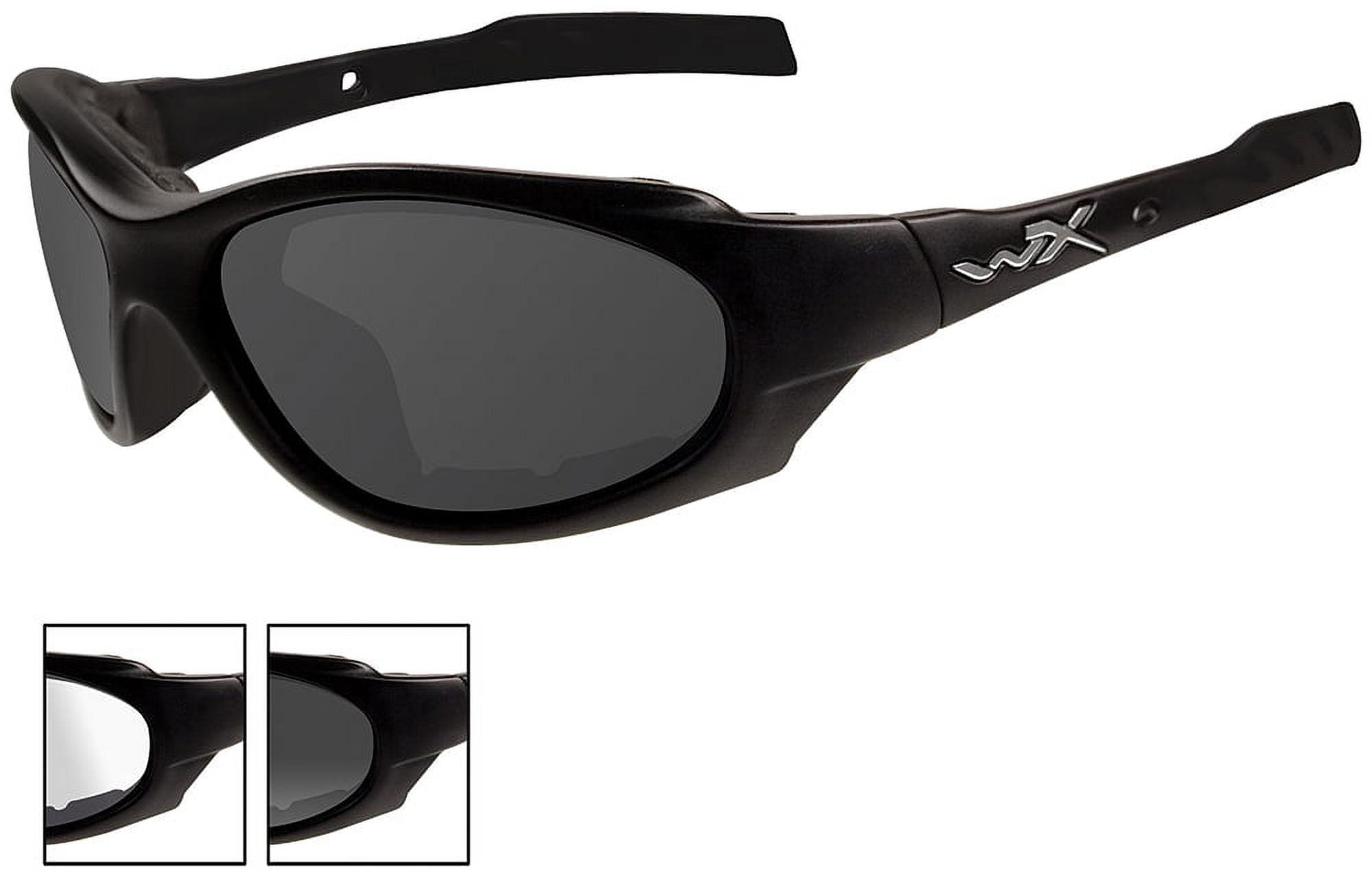 Wiley X XL-1 Advanced Sunglasses, Smoke Grey Clear Lens, Matte Black Frame - 291