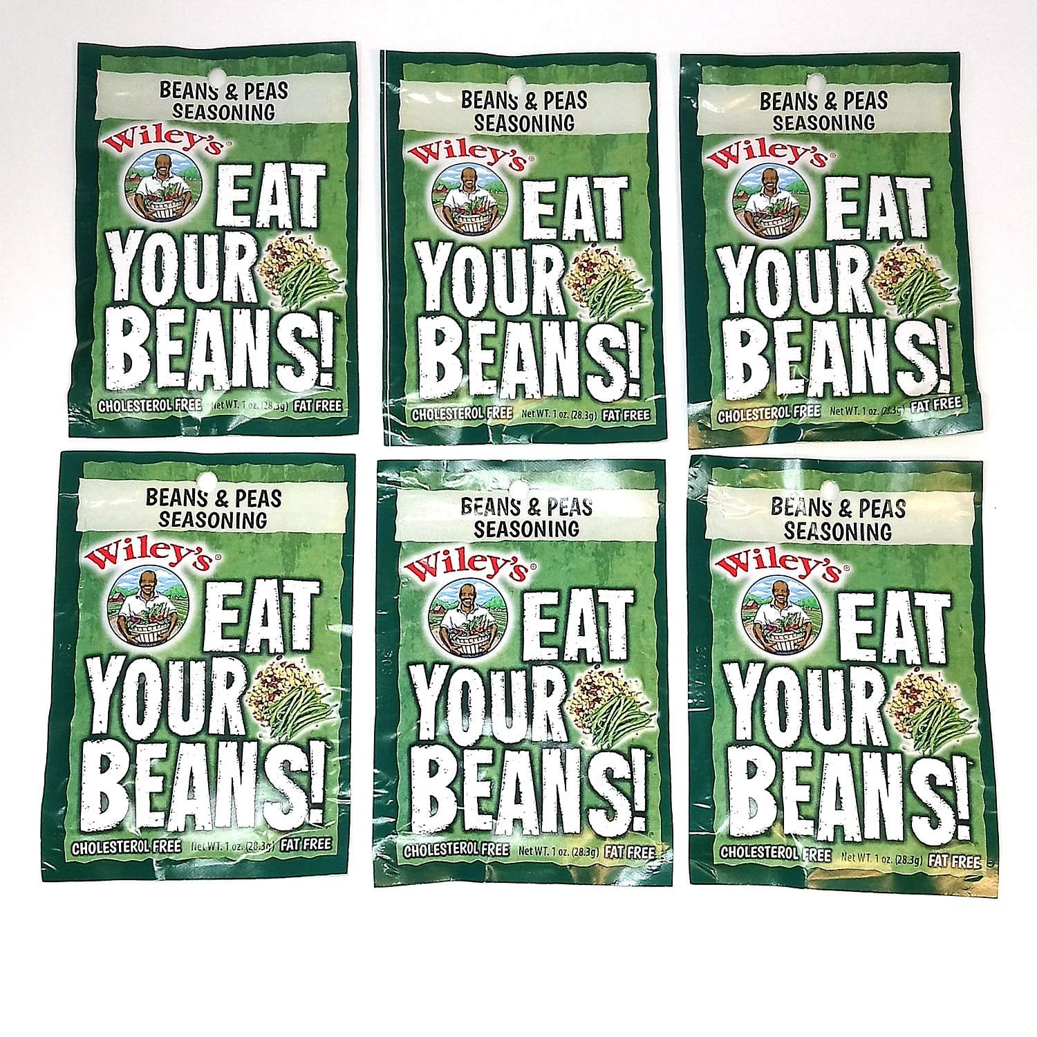 Wiley's Beans and Peas DHF10 Seasonings 6 (SIX) Packets