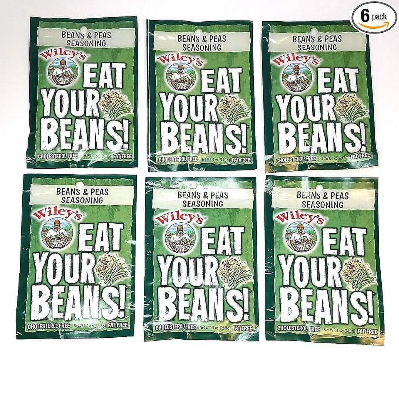 Wiley's Beans and Peas Seasonings 6 (SIX) Packets