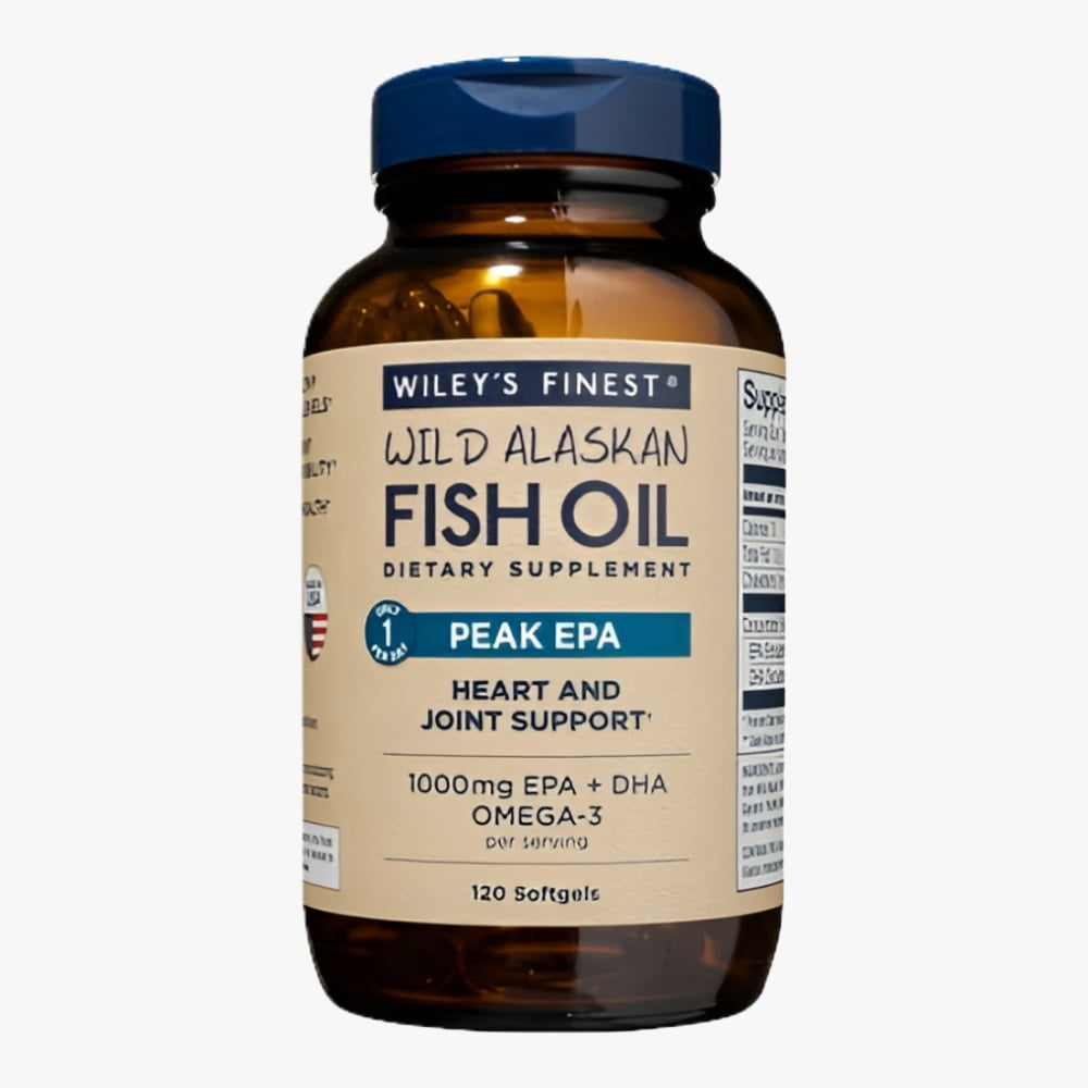Wiley's Finest Fish Oil Peak EPA and DHA 1000mg 120 softgels