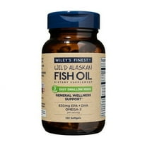 Wiley's Finest Wild Alaskan Fish Oil Easy Swallow Minis - Wild Alaskan Fish Oil Supplement - 630mg EPA & DHA Omega-3s - Supplement for Adults & Kids - 120 Mini Softgels (60 Servings)