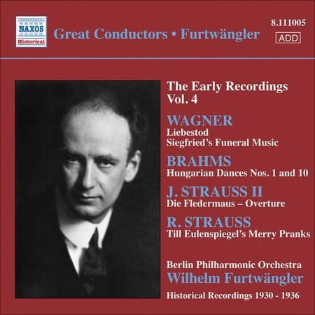 Wilhelm Furtwangler - Early Recordings Vol. 4 - Music & Performance - CD