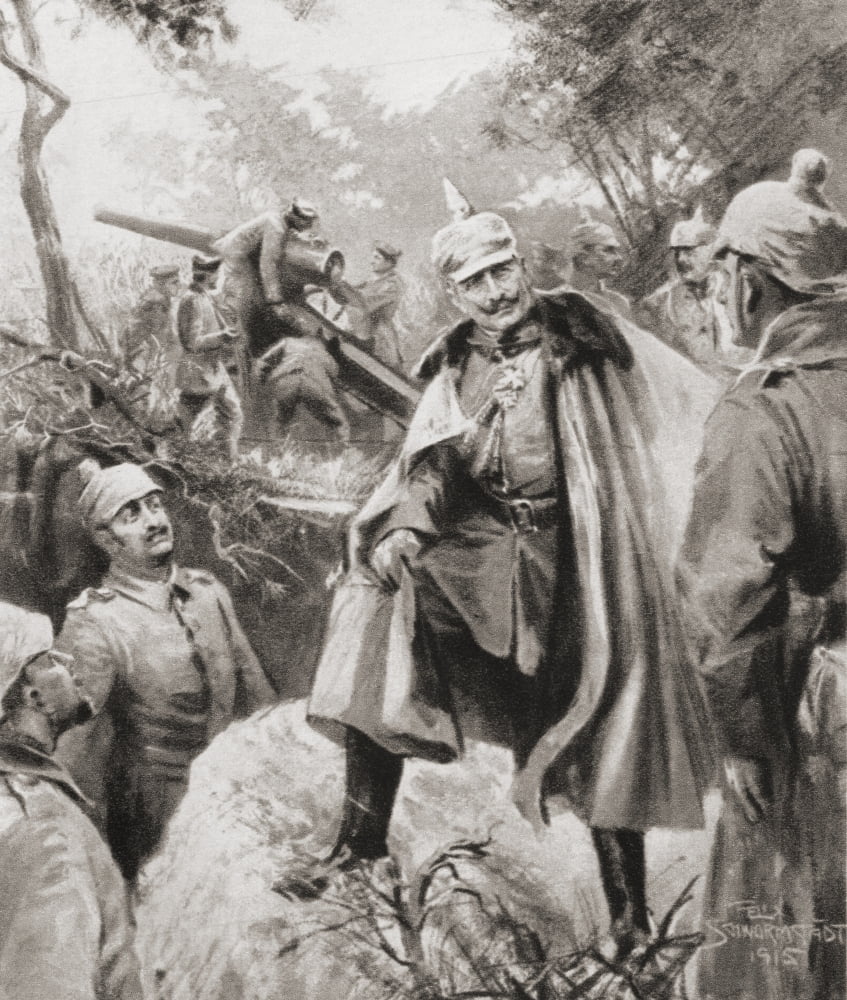 Wilhelm Ii 1859 To 1941 German Emperor And King Of Prussia From The Illustrated War News 1915 Canvas Art - Ken Welsh Design Pics (13 x 15)