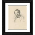 thumbnail image 1 of Wilhelm Joseph Heine 12x14 Black Ornate Wood Framed Double Matted Museum Art Print Titled: Gisbert Fluggen (1830s), 1 of 5