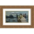 thumbnail image 1 of Wilhelm Kotarbinski 2x Matted 24x16 Gold Ornate Framed Art Print 'After the Death', 1 of 2