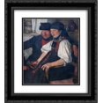 thumbnail image 1 of Wilhelm Leibl 2x Matted 20x24 Black Ornate Framed Art Print 'Dag ungleiche Pahr', 1 of 2
