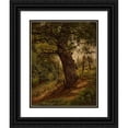thumbnail image 1 of Wilhelm Peter Bayer 19x24 Black Ornate Framed Double Matted Museum Art Print Titled: Study of a Tree (1861), 1 of 5