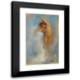 thumbnail image 1 of Wilhelm Trübner 11x14 Black Modern Framed Museum Art Print Titled - Female Act in the Foam of a Wave; ‘Oceanide’ (1872), 1 of 5