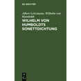 thumbnail image 1 of Wilhelm Von Humboldts Sonettdichtung, (Hardcover), 1 of 1