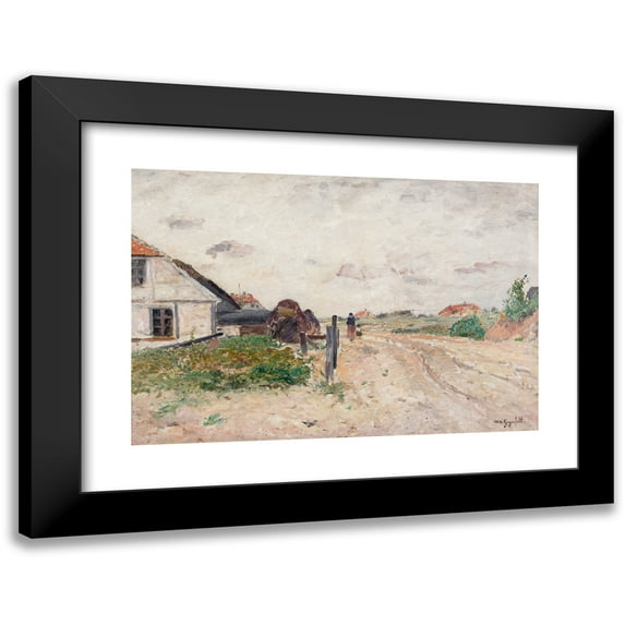 Wilhelm von Gegerfelt 14x11 Black Modern Framed Museum Art Print Titled - Landscape from Skagen (1878)