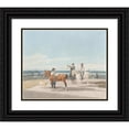 thumbnail image 1 of Wilhelm von Kobell 14x12 Black Ornate Wood Framed Double Matted Museum Art Print Titled: Horsemen Near Munich (1830), 1 of 5