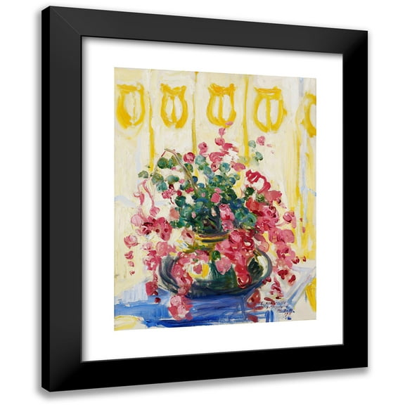 Wilho Sjöström 12x14 Black Modern Framed Museum Art Print Titled - Flowers (1912)
